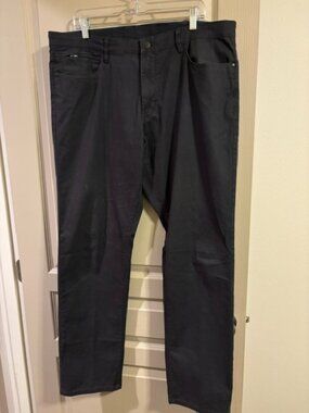 English Laundry Logo Men's 38x34 Straight Leg Dark Gray 5 Pocket Pants